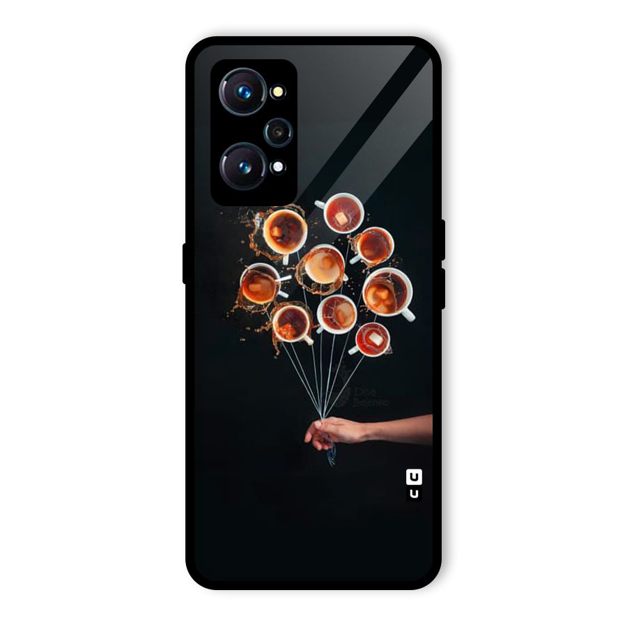 Coffee Balloon Glass Back Case for Realme GT Neo2