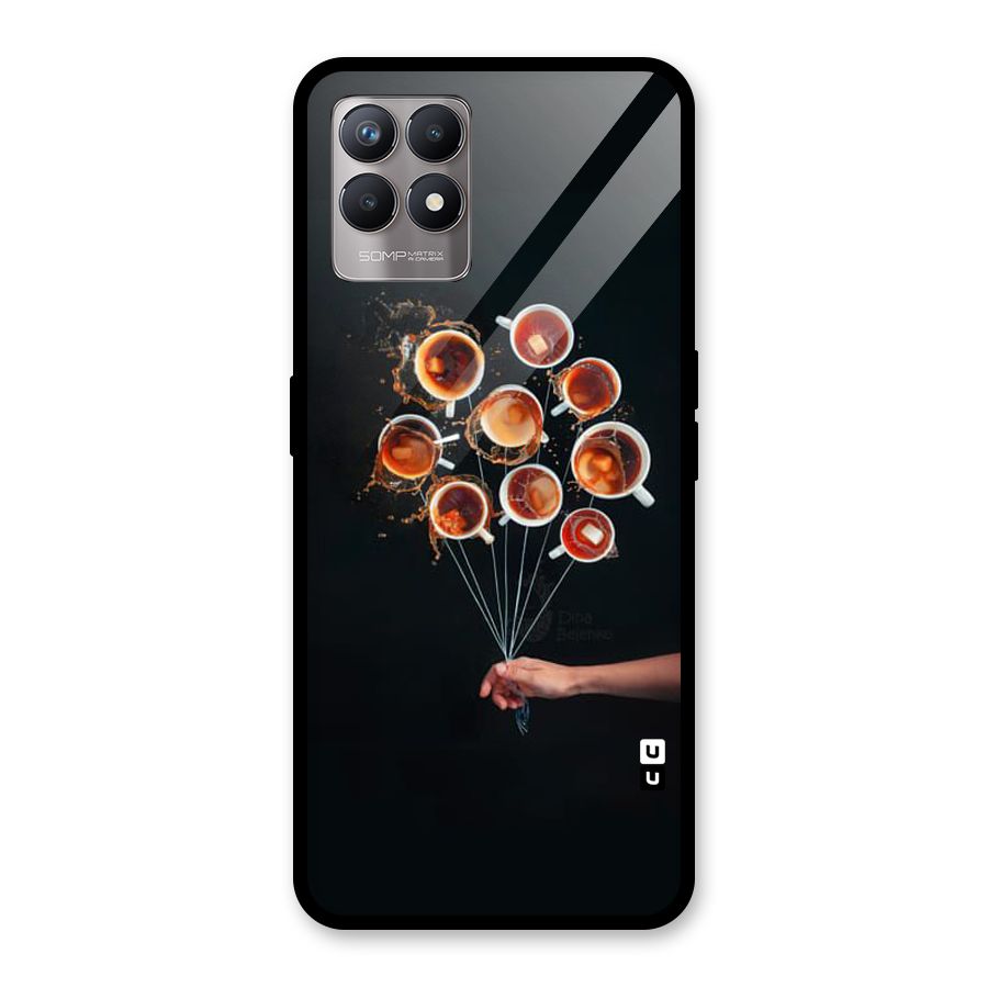Coffee Balloon Glass Back Case for Realme Narzo 50