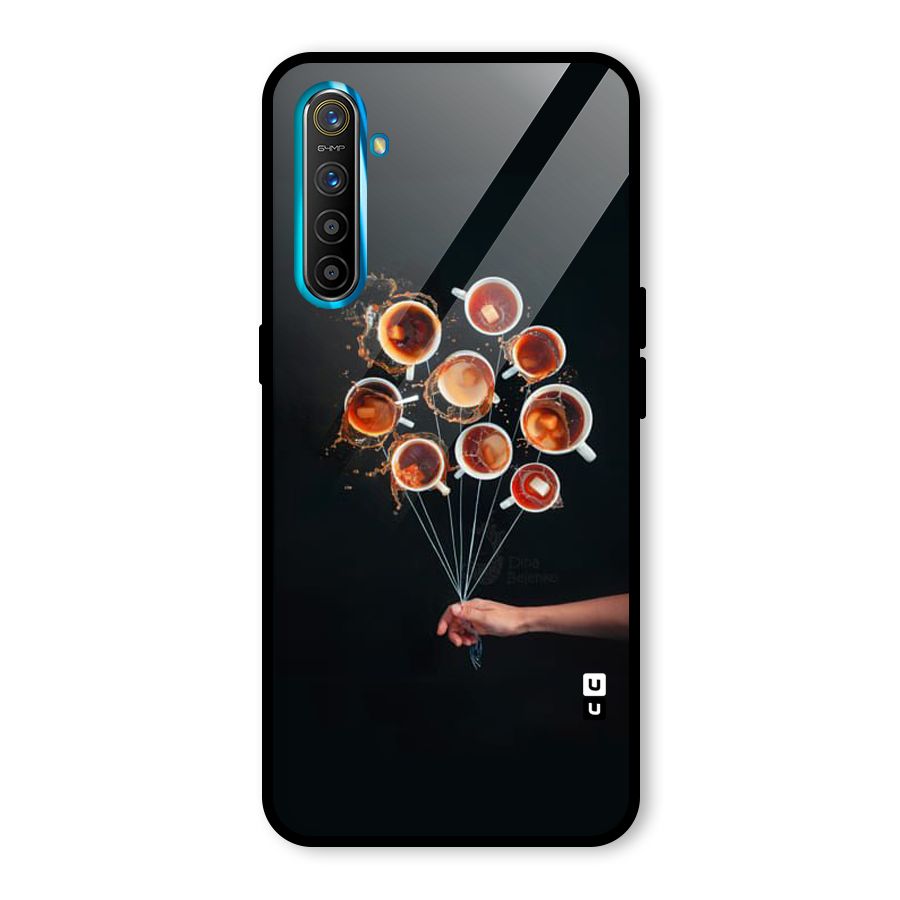 Coffee Balloon Glass Back Case for Realme X2