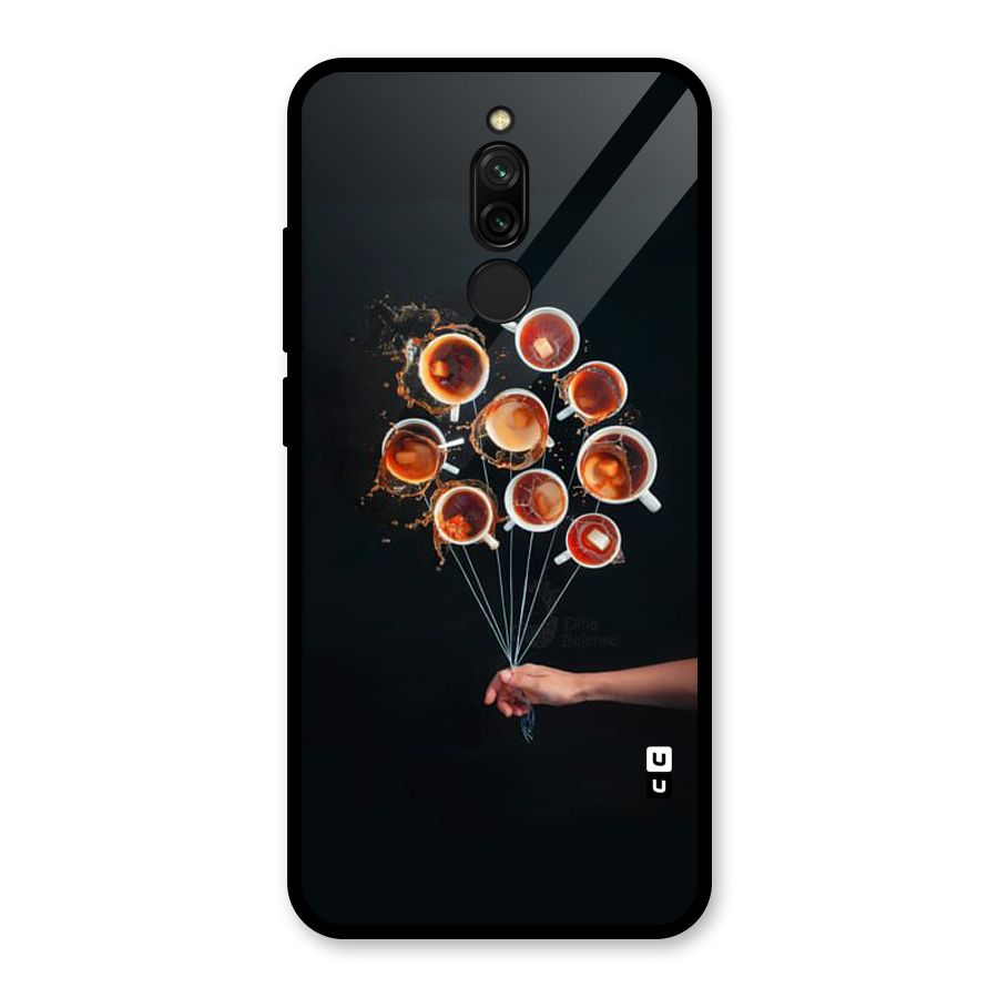 Coffee Balloon Glass Back Case for Redmi 8