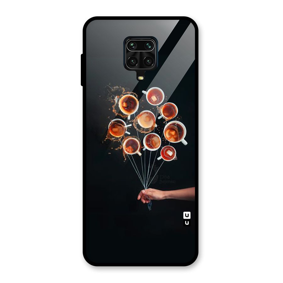 Coffee Balloon Glass Back Case for Redmi Note 10 Lite