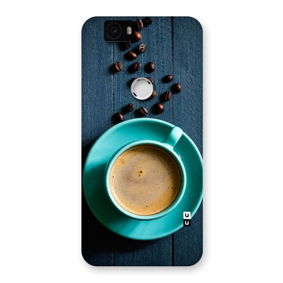 Coffee Beans and Cup Back Case for Google Nexus-6P