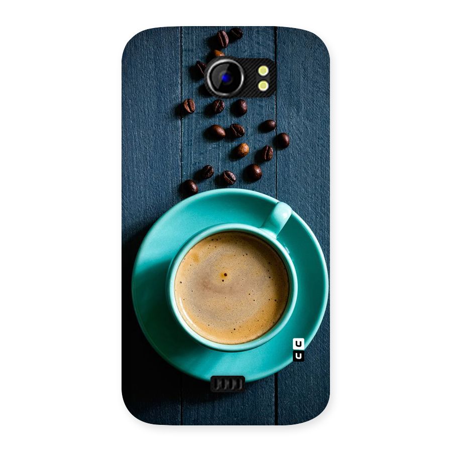 Coffee Beans and Cup Back Case for Micromax Canvas 2 A110