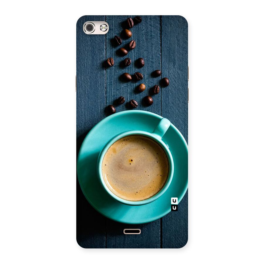 Coffee Beans and Cup Back Case for Micromax Canvas Silver 5