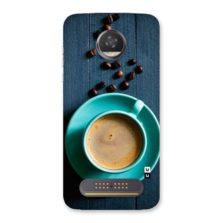 Coffee Beans and Cup Back Case for Moto Z2 Play