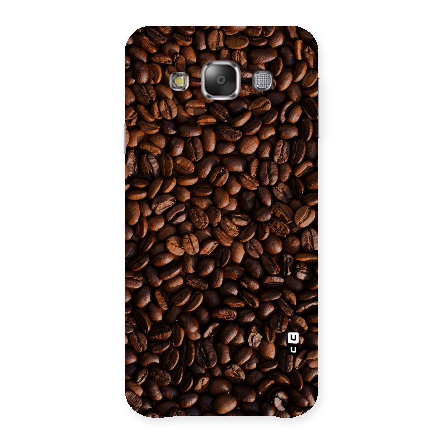 Coffee Beans Scattered Back Case for Galaxy E7