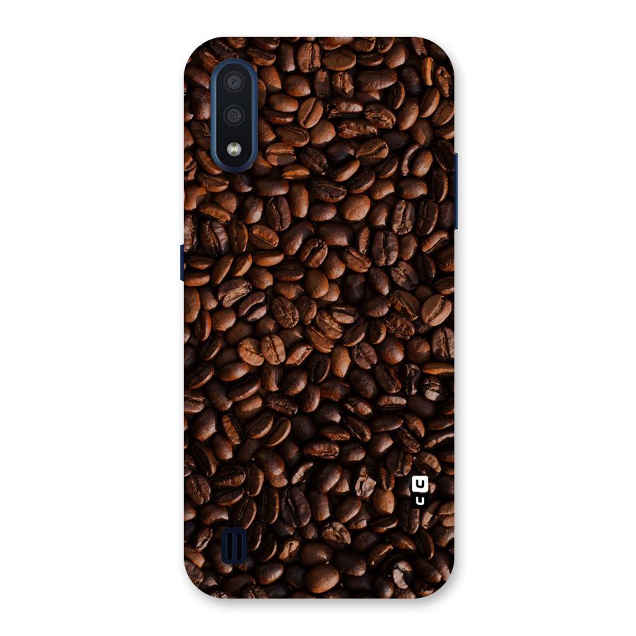 Coffee Beans Scattered Back Case for Galaxy M01