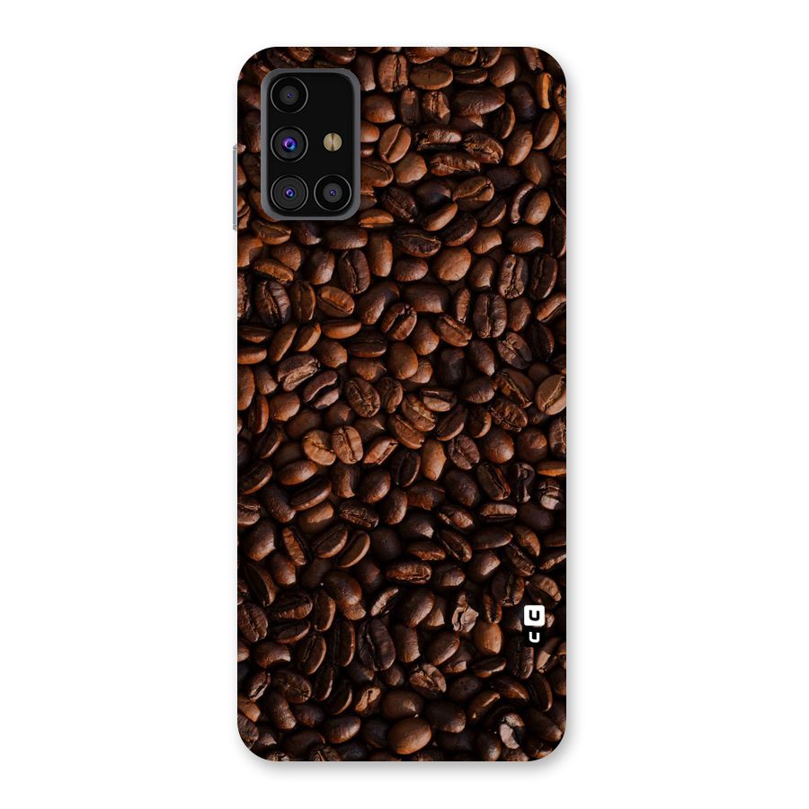 Coffee Beans Scattered Back Case for Galaxy M31s