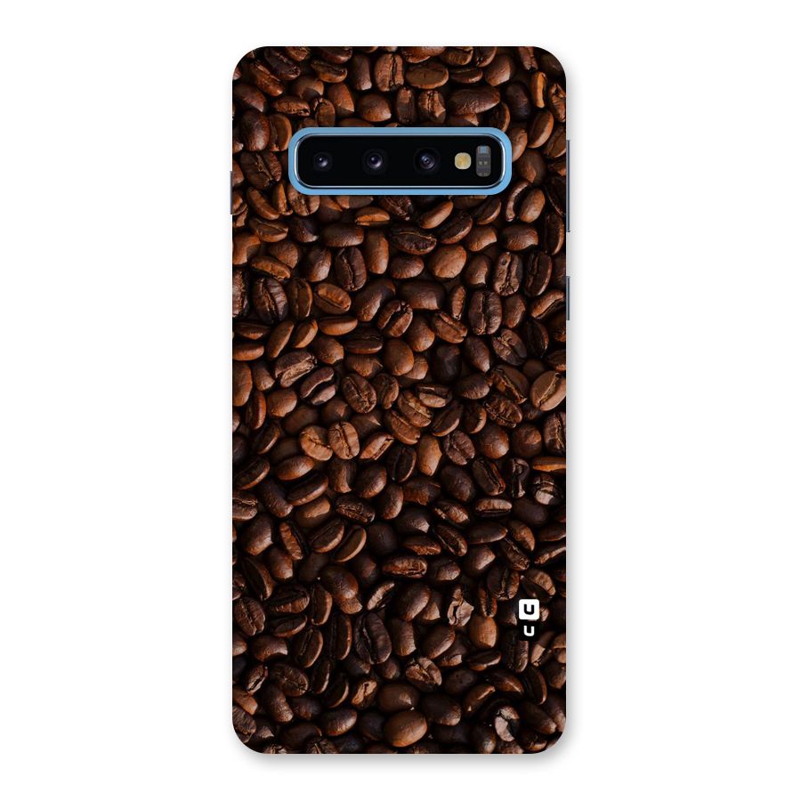Coffee Beans Scattered Back Case for Galaxy S10