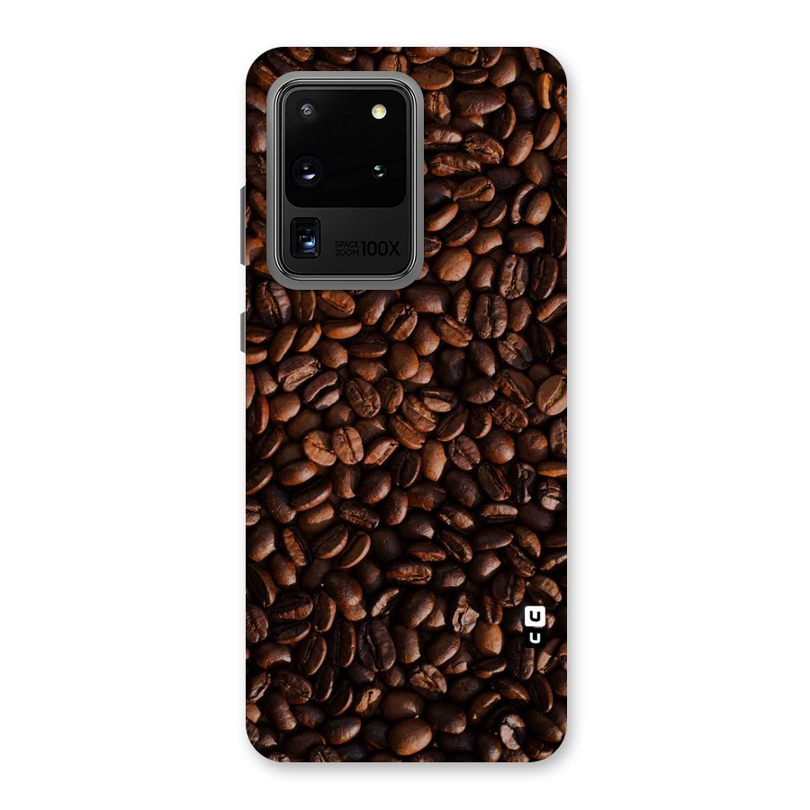 Coffee Beans Scattered Back Case for Galaxy S20 Ultra