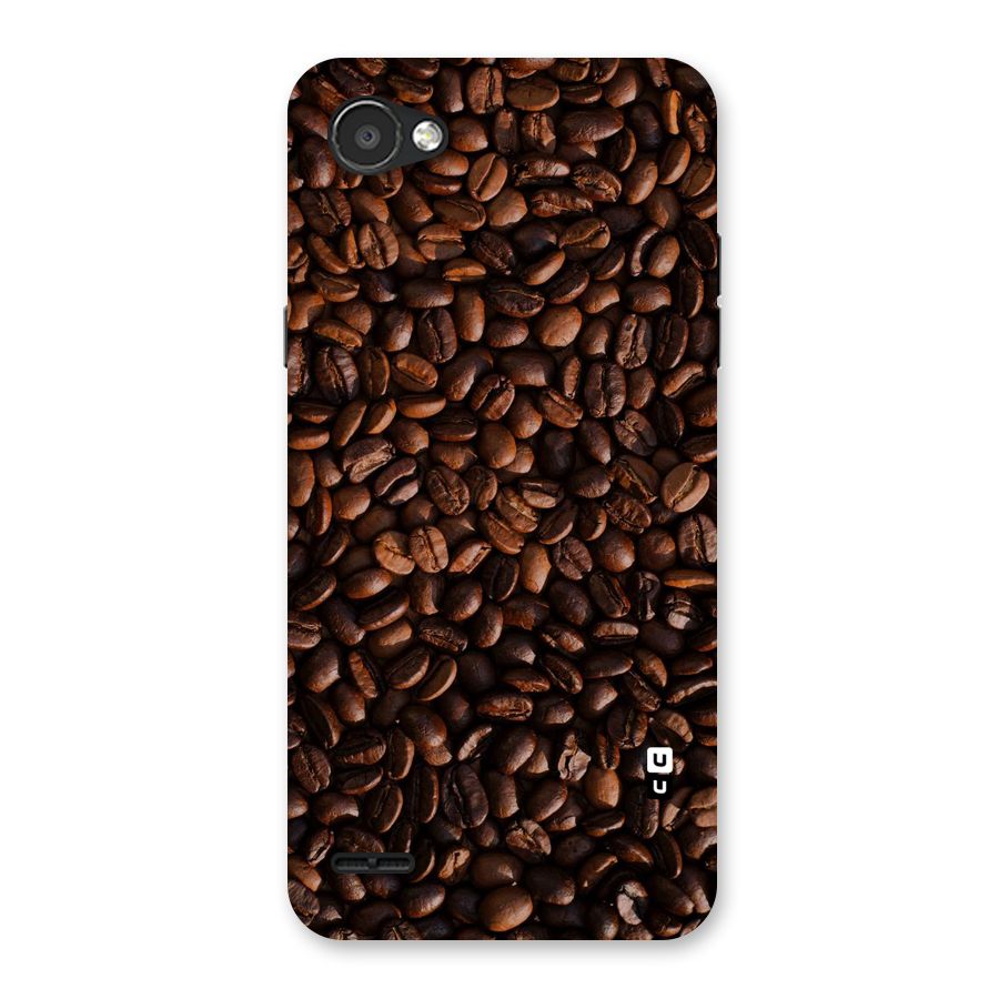 Coffee Beans Scattered Back Case for LG Q6