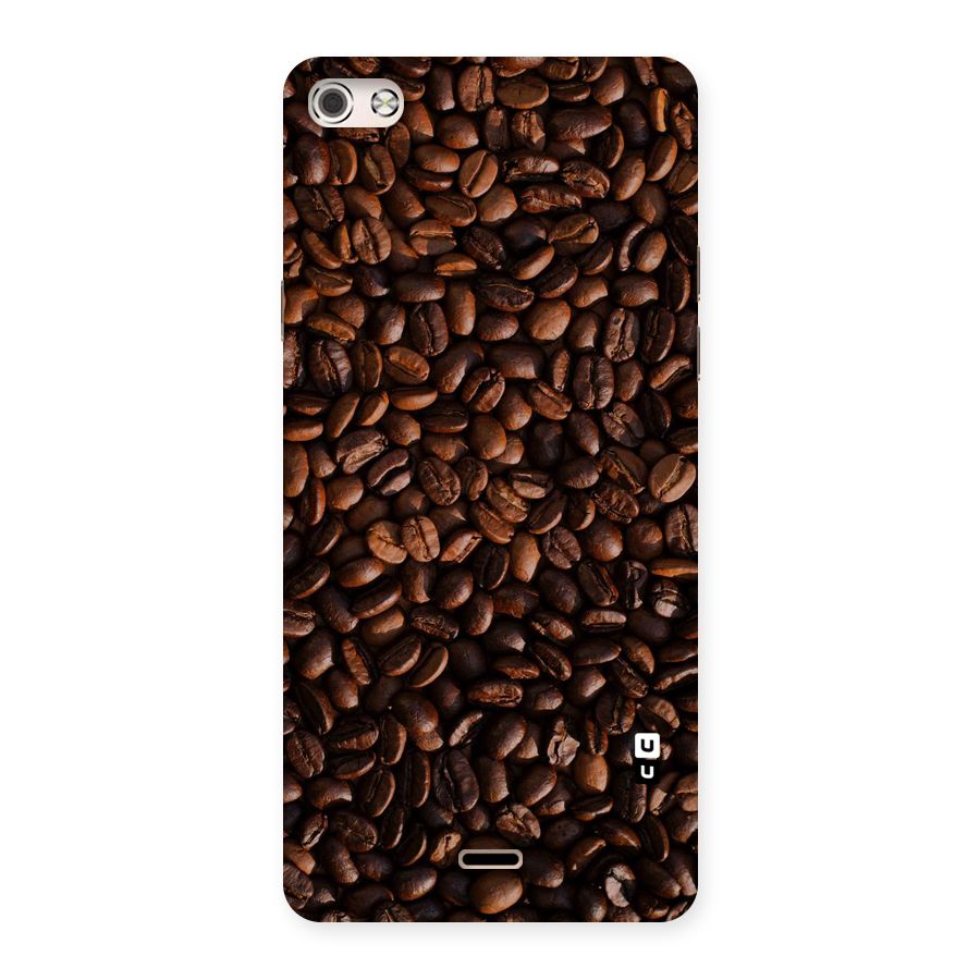 Coffee Beans Scattered Back Case for Micromax Canvas Silver 5