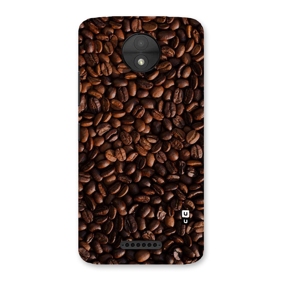 Coffee Beans Scattered Back Case for Moto C