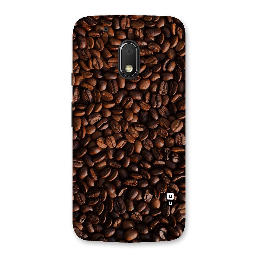 Coffee Beans Scattered Back Case for Moto G4 Play