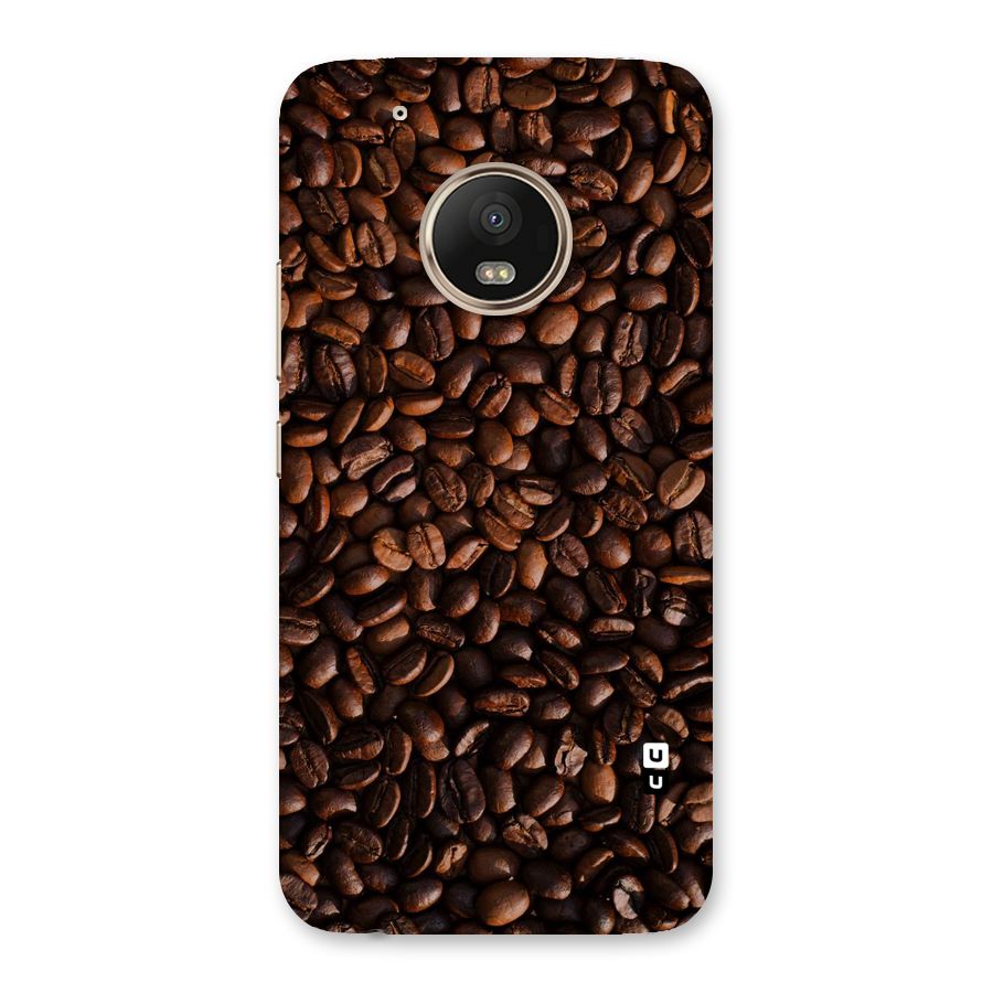 Coffee Beans Scattered Back Case for Moto G5 Plus