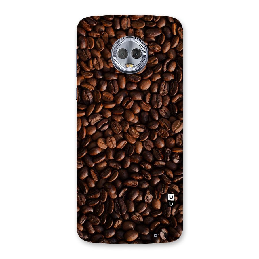 Coffee Beans Scattered Back Case for Moto G6 Plus