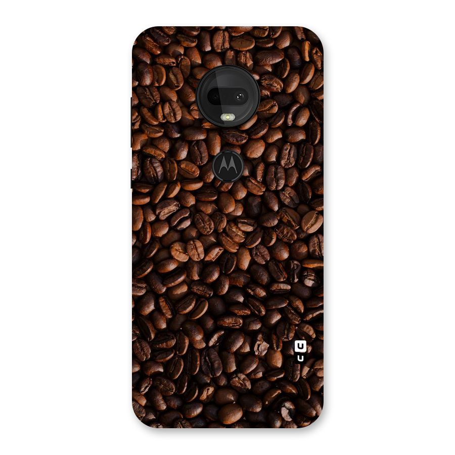 Coffee Beans Scattered Back Case for Moto G7