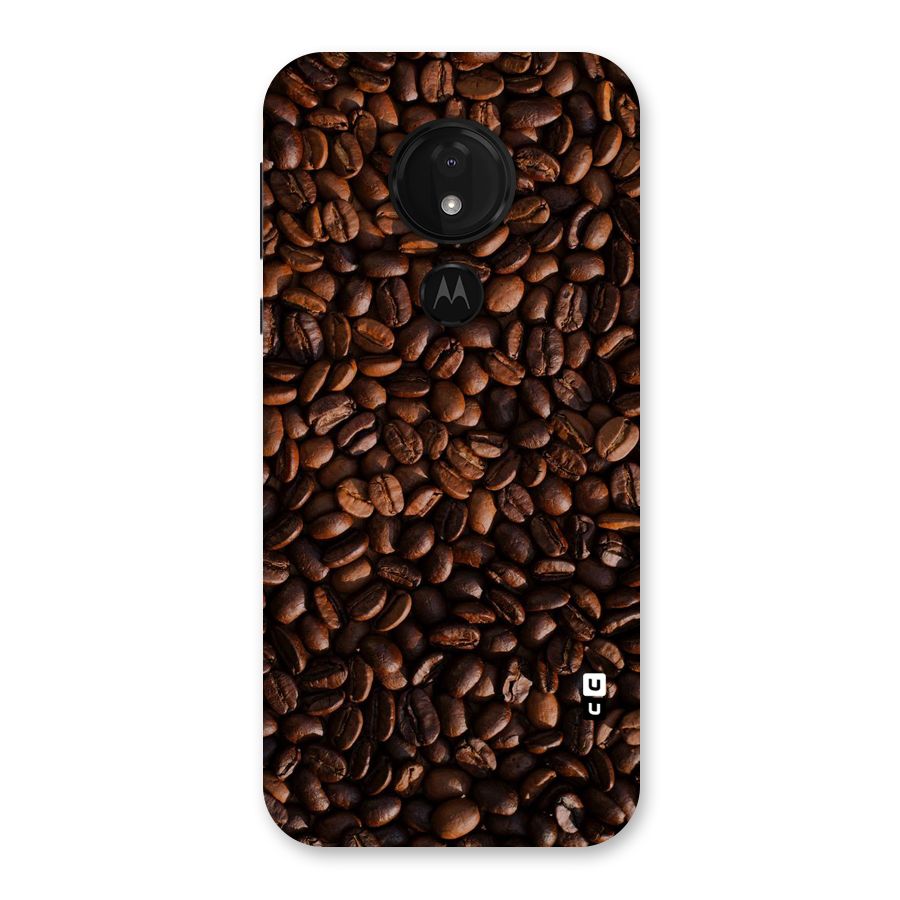 Coffee Beans Scattered Back Case for Moto G7 Power