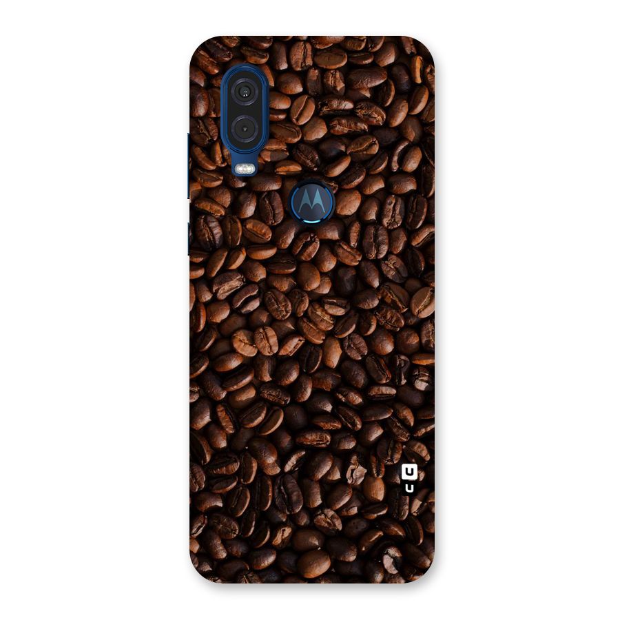 Coffee Beans Scattered Back Case for Motorola One Vision