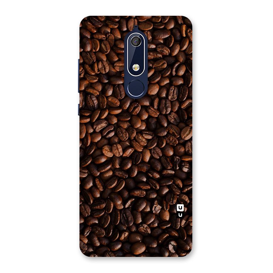 Coffee Beans Scattered Back Case for Nokia 5.1