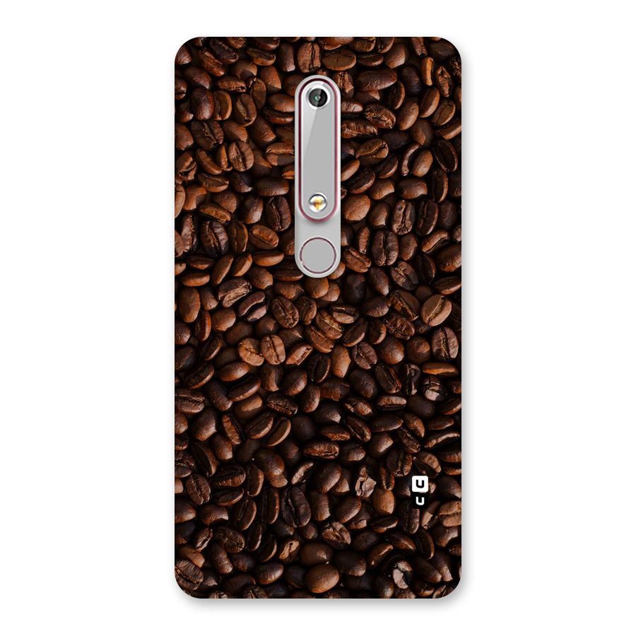 Coffee Beans Scattered Back Case for Nokia 6.1