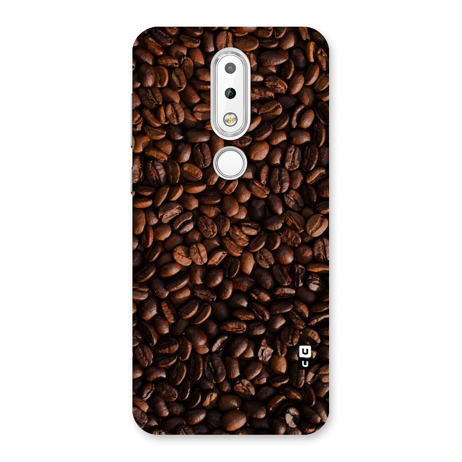 Coffee Beans Scattered Back Case for Nokia 6.1 Plus
