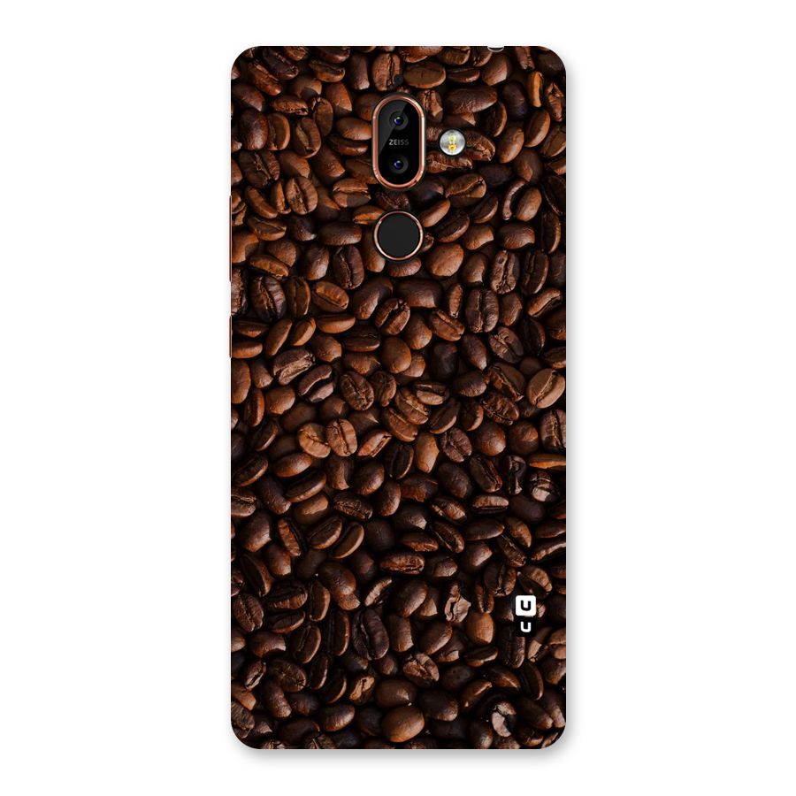 Coffee Beans Scattered Back Case for Nokia 7 Plus