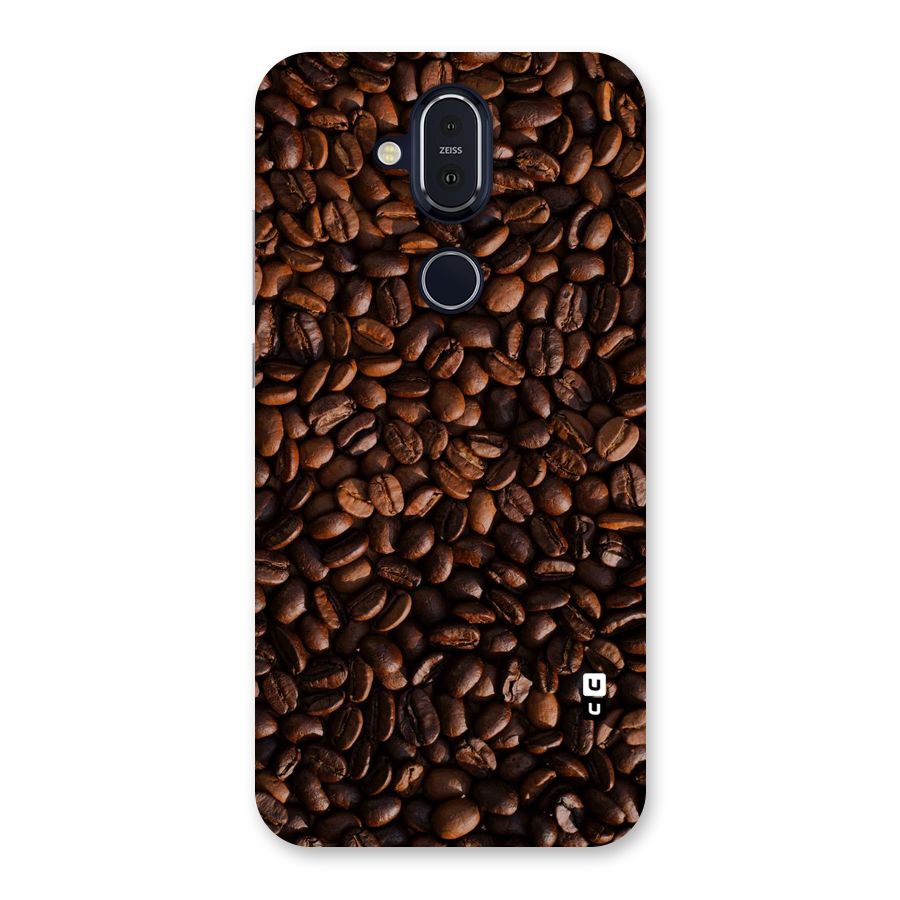 Coffee Beans Scattered Back Case for Nokia 8.1