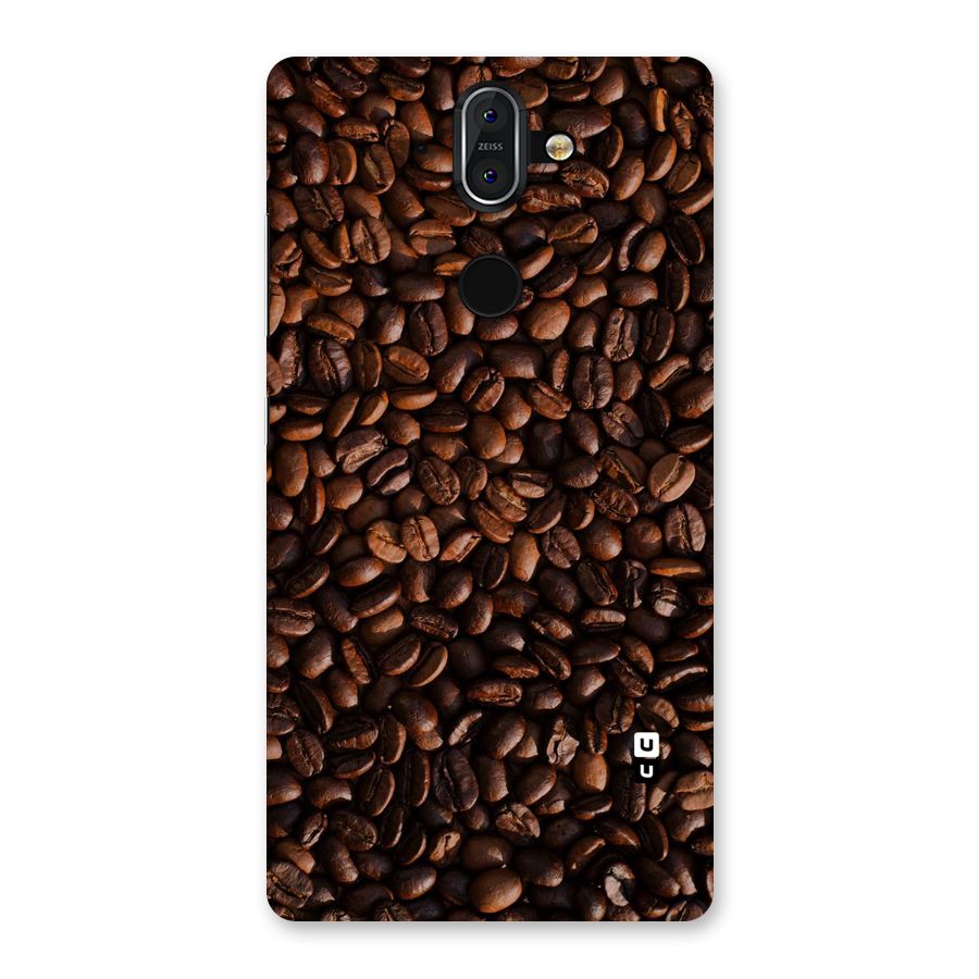 Coffee Beans Scattered Back Case for Nokia 8 Sirocco