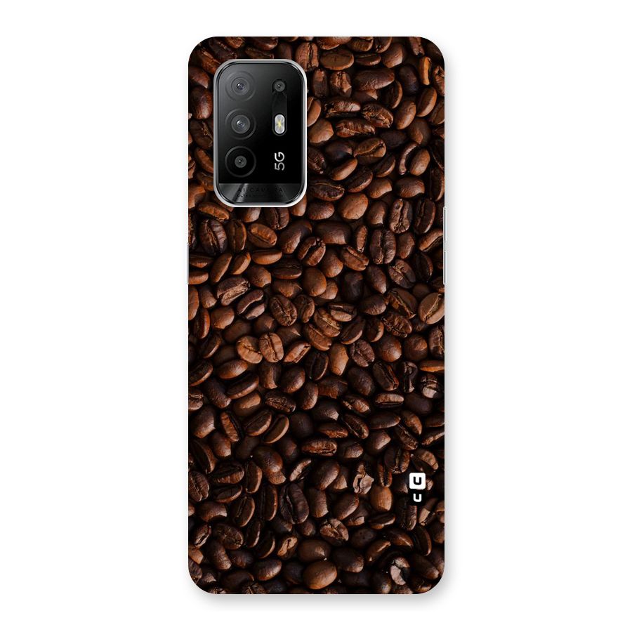 Coffee Beans Scattered Back Case for Oppo F19 Pro Plus 5G