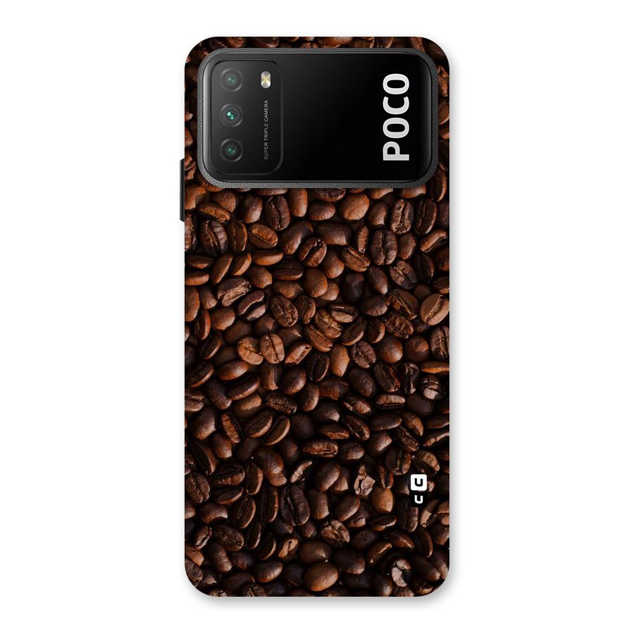 Coffee Beans Scattered Back Case for Poco M3