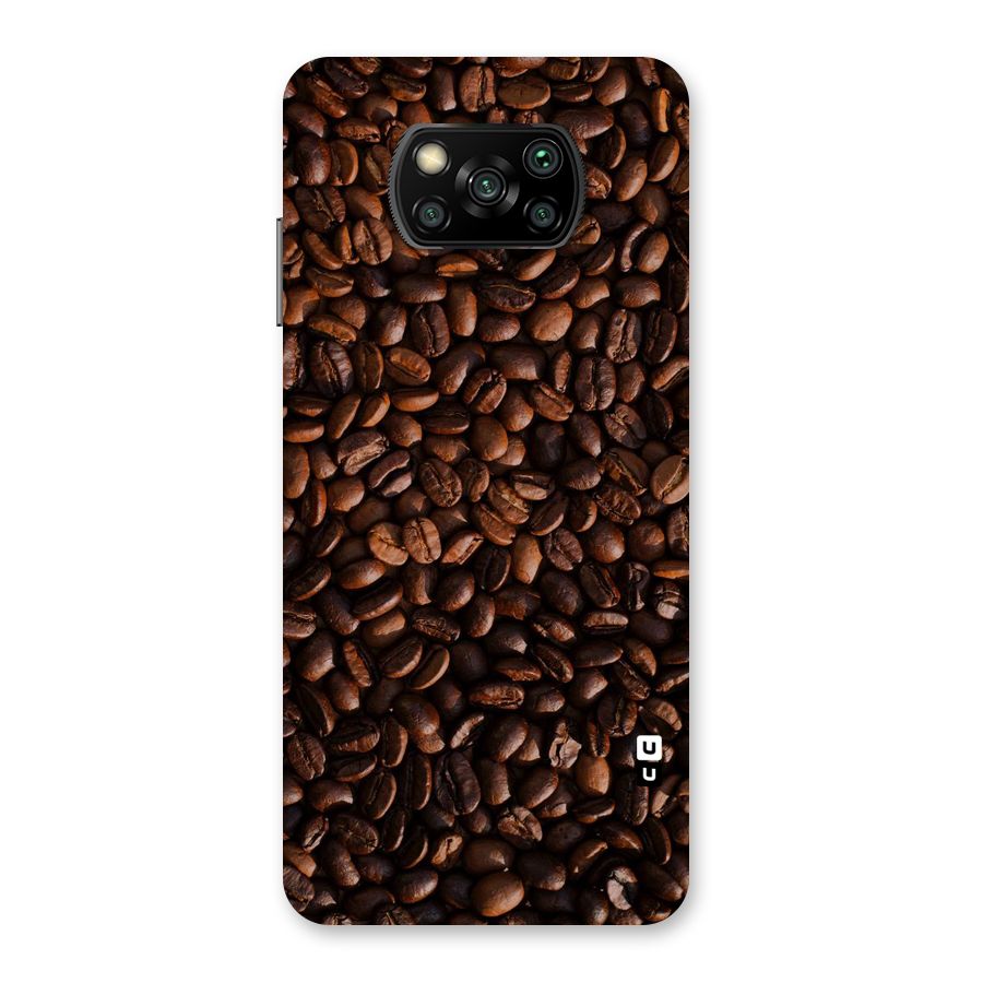 Coffee Beans Scattered Back Case for Poco X3