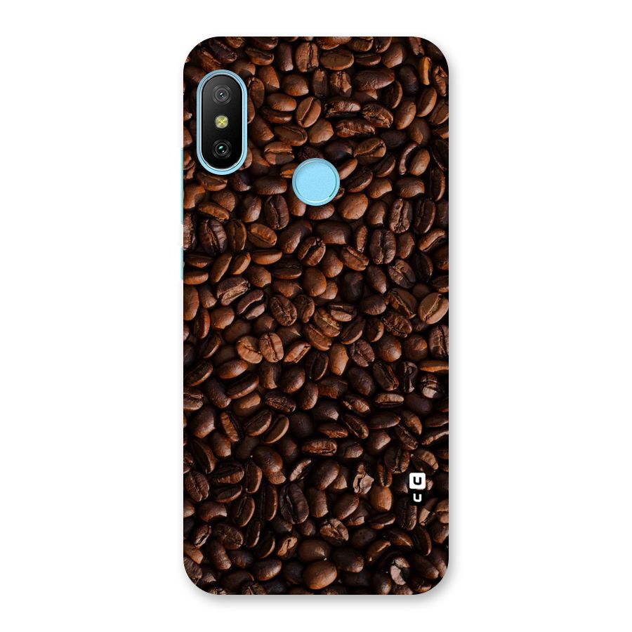 Coffee Beans Scattered Back Case for Redmi 6 Pro