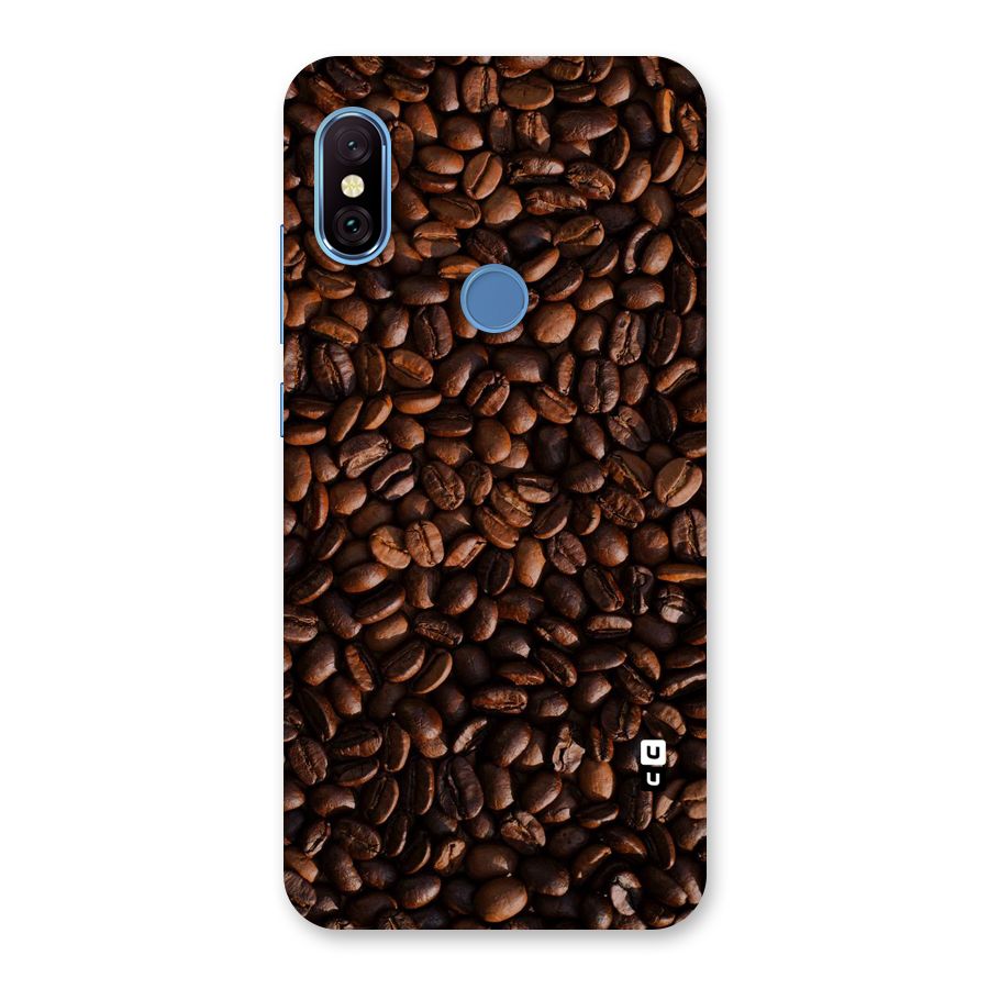 Coffee Beans Scattered Back Case for Redmi Note 6 Pro