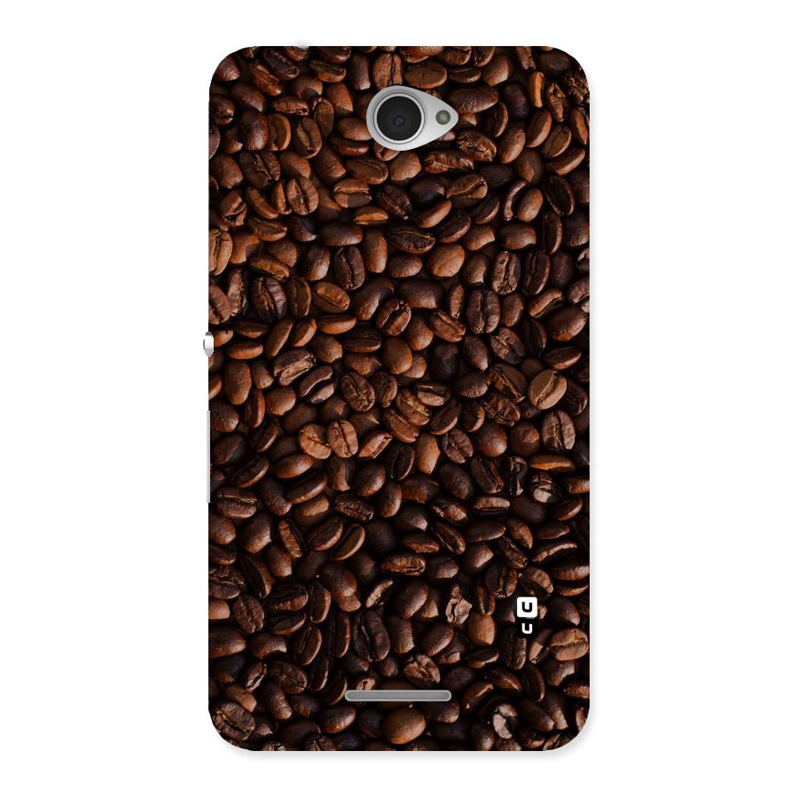 Coffee Beans Scattered Back Case for Sony Xperia E4