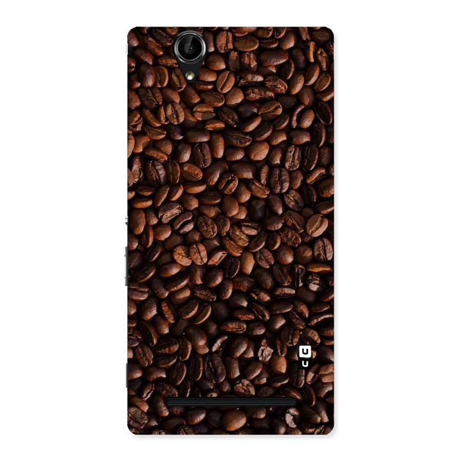 Coffee Beans Scattered Back Case for Sony Xperia T2