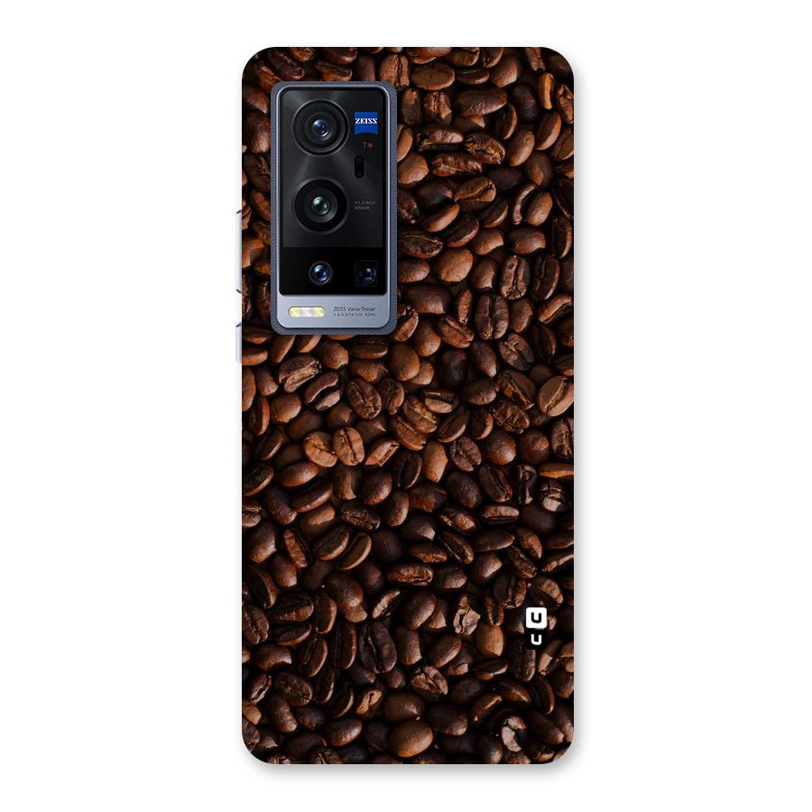 Coffee Beans Scattered Back Case for Vivo X60 Pro Plus