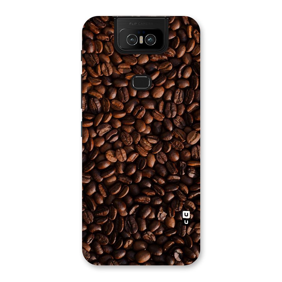 Coffee Beans Scattered Back Case for Zenfone 6z