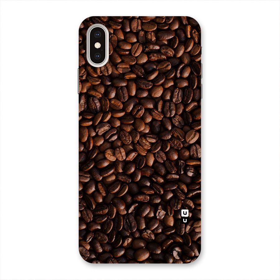 Coffee Beans Scattered Back Case for iPhone XS Max