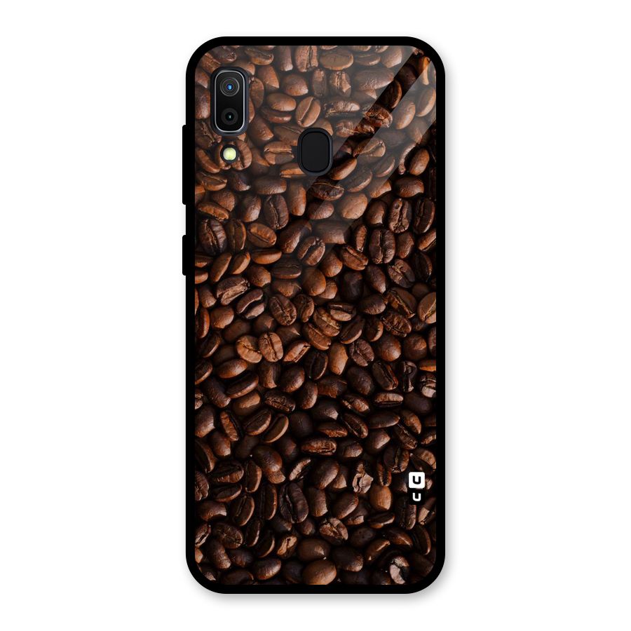 Coffee Beans Scattered Glass Back Case for Galaxy A30