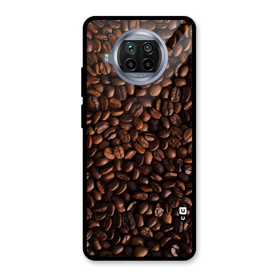 Coffee Beans Scattered Glass Back Case for Mi 10i