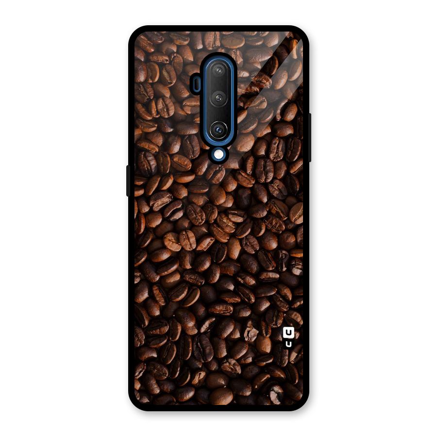 Coffee Beans Scattered Glass Back Case for OnePlus 7T Pro