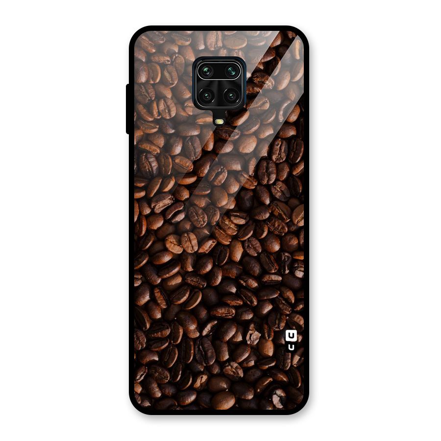 Coffee Beans Scattered Glass Back Case for Poco M2 Pro