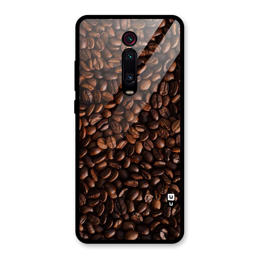 Coffee Beans Scattered Glass Back Case for Redmi K20