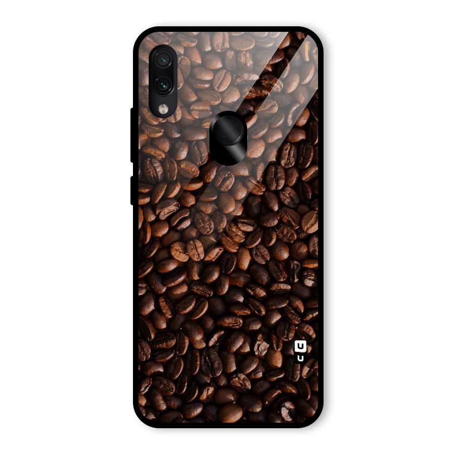 Coffee Beans Scattered Glass Back Case for Redmi Note 7 Pro