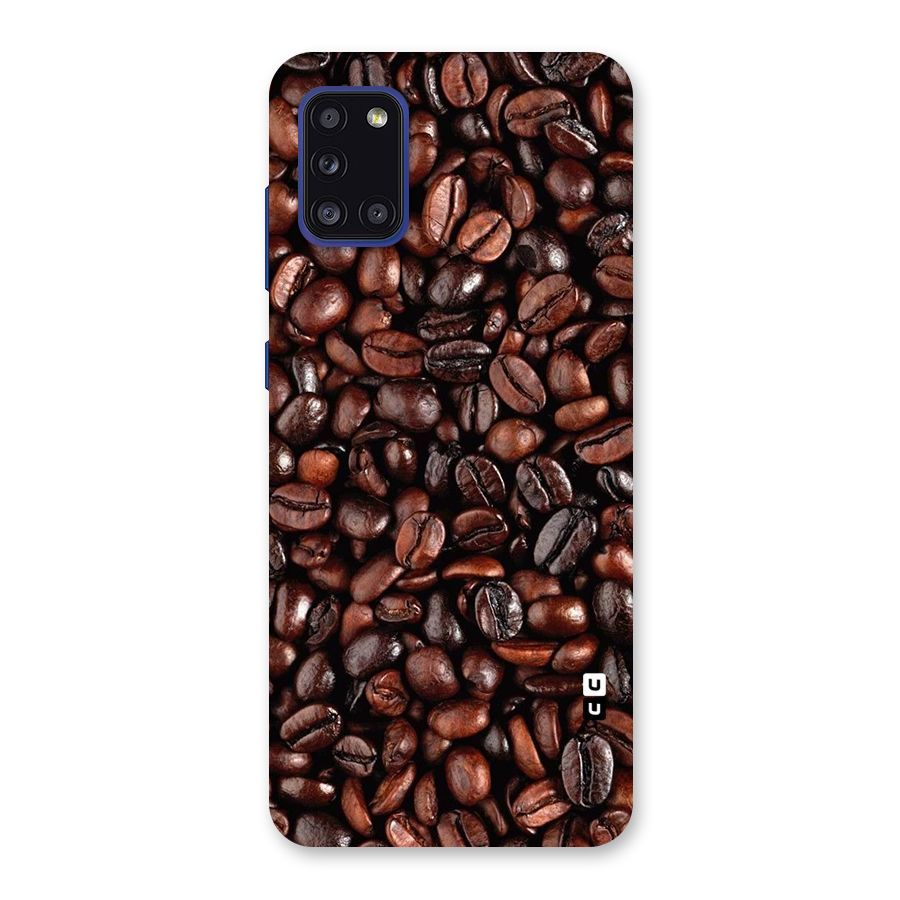 Coffee Beans Texture Back Case for Galaxy A31