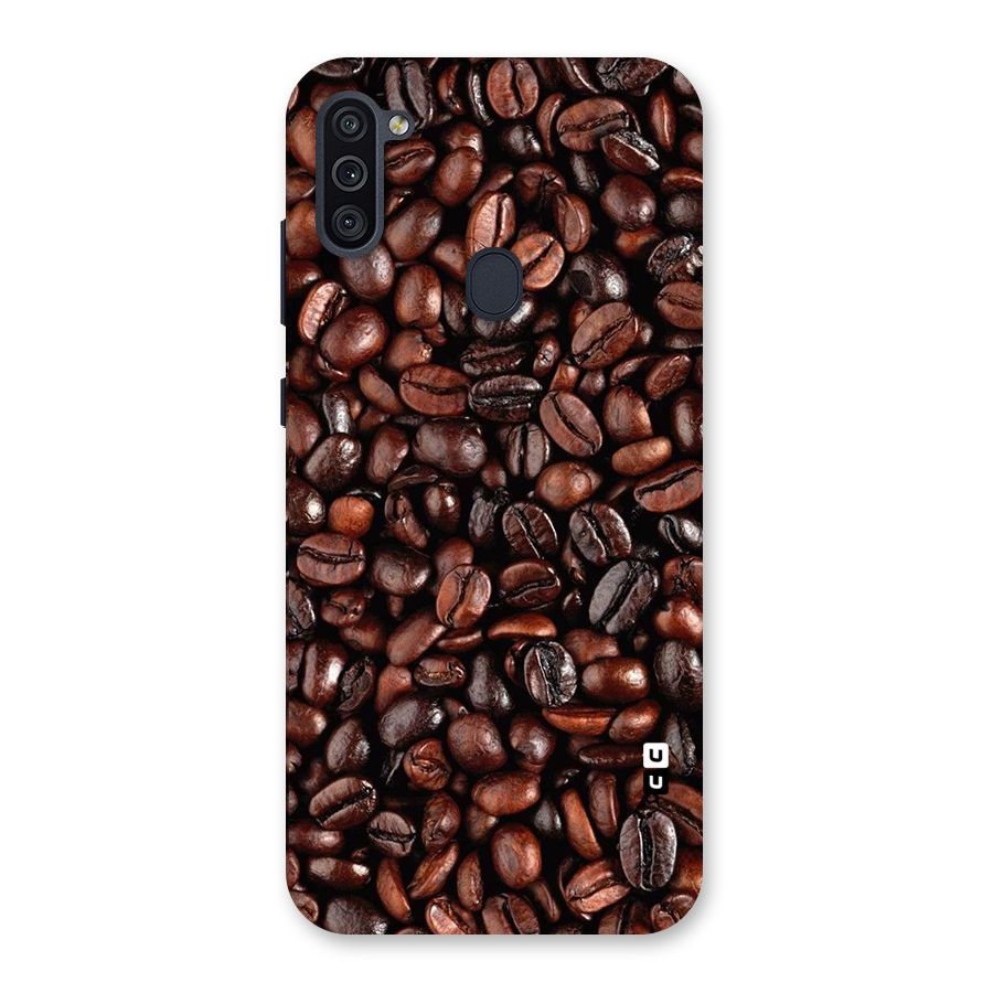Coffee Beans Texture Back Case for Galaxy M11