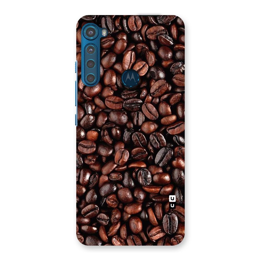 Coffee Beans Texture Back Case for Motorola One Fusion Plus