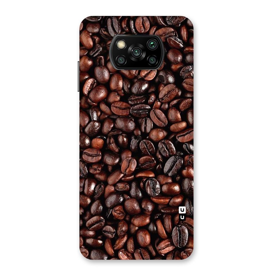 Coffee Beans Texture Back Case for Poco X3