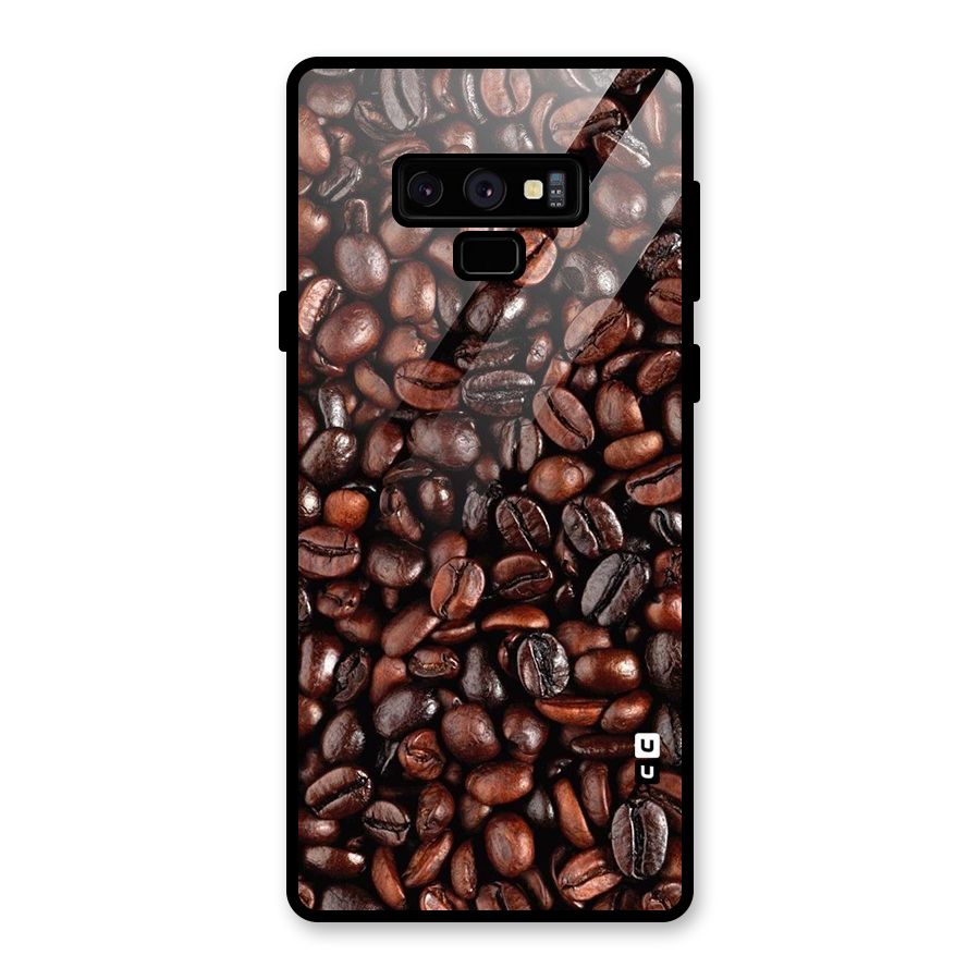 Coffee Beans Texture Glass Back Case for Galaxy Note 9